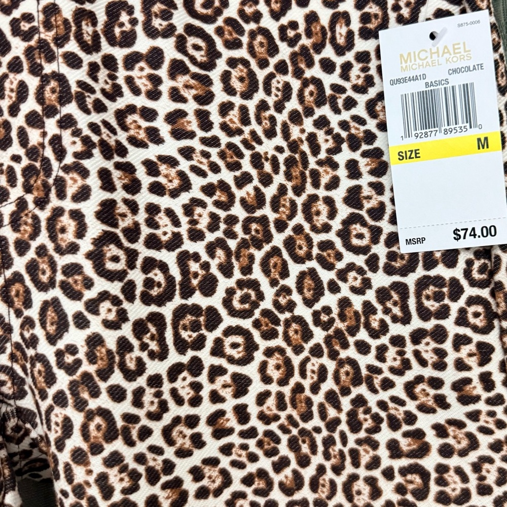 Michael Kors Women’s Animal Print Leggings - Brown and Black
